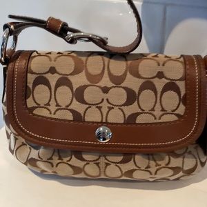 Coach under shoulder signature bag